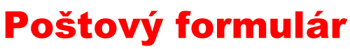 Postovy formular